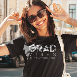 Moderne Minimalistische Afstudeer Vibes Aangepaste Tri-Blend Shirt