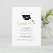 Moderne minimalistische Afstudeerder 2024 afstudee Kaart (Staand voorkant)