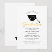 Moderne minimalistische Afstudeerder 2024 afstudee Kaart (Voorkant / Achterkant)