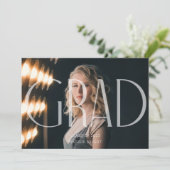 Moderne minimalistische afstuderen aankondiging 20 (Staand voorkant)