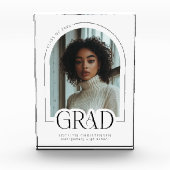 Moderne minimalistische Afstuderen Keepsake fotobl Fotoblokken (Voorkant)