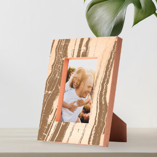 Moderne minimalistische agaat marmeren patroon gegraveerde lijstjes