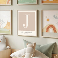Moderne minimalistische Baby naam kwekerij monogra