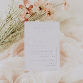 Moderne minimalistische Baby shower dank u Folie Uitnodiging