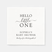 Moderne minimalistische Baby showers servetten (Voorkant)