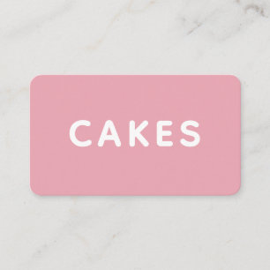 Moderne Minimalistische Bakkerij Bedrijfskaart Roz Visitekaartje