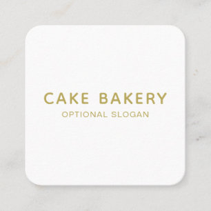 Moderne Minimalistische Bakkerij Zakelijke Kaart G Vierkante Visitekaartje
