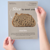 Moderne minimalistische bakkerijflyer flyer (Hand)