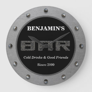 Moderne minimalistische bar wandklok grote klok