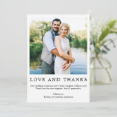 Moderne, minimalistische Bedankt met eenvoudige li (Staand voorkant)