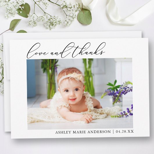 Moderne, minimalistische Bedankt van de liefde voo