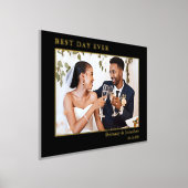 Moderne, minimalistische beste dag-op-dag-bruiloft folie afdrukken (Laagn)