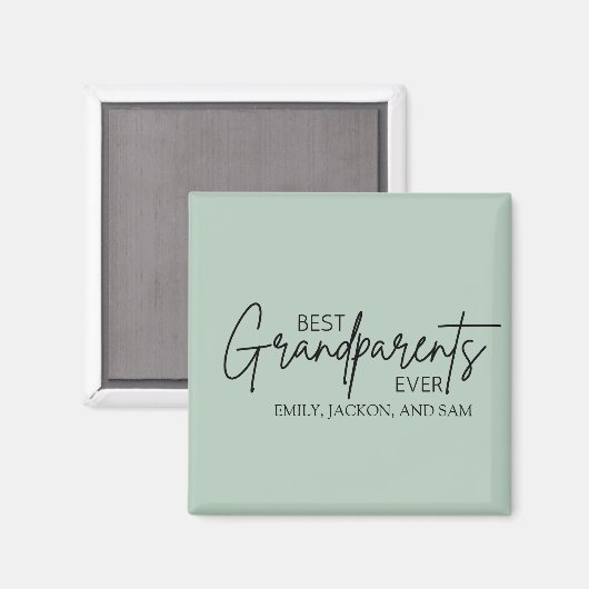 Moderne minimalistische beste grootouders ooit magneet (Voorkant / Achterkant)