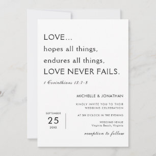 Moderne minimalistische bijbelvers Christelijke br Kaart