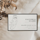 Moderne minimalistische Black Salon Visitekaartjes