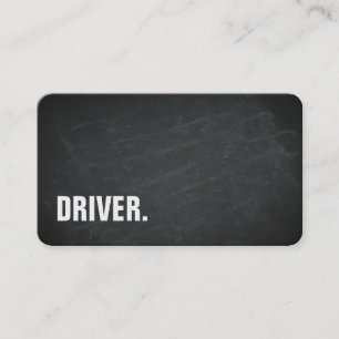 Moderne Minimalistische Blackboard CHAUFFEUR Profe Visitekaartje