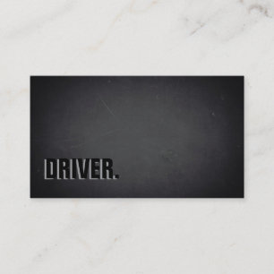 Moderne minimalistische Blackboard DRIVER Professi Visitekaartje