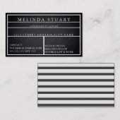 Moderne, minimalistische Blackboard Professional Visitekaartje (Voorkant / Achterkant)