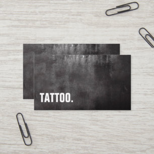 Moderne minimalistische Blackboard Tattoo Professi Visitekaartje