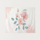 Moderne minimalistische bloemen wandkleed (Voorkant (horizontaal))