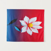 Moderne minimalistische bloemenkunst wandkleed (Voorkant (horizontaal))