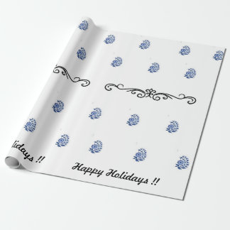 Moderne minimalistische bloemenprint cadeaupapier