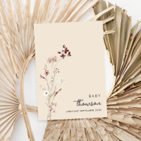 Moderne minimalistische bloemenzwangerschap aankon