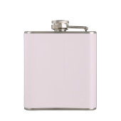 Moderne minimalistische Blush Roze Script Aangepas Heupfles (Achterkant)