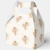 Moderne minimalistische Boho Desert Cactus Baby sh Bedankdoosjes (Voorkant)
