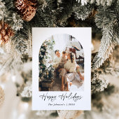 Moderne Minimalistische Boho Prettig Kerstfeest Ge Kaart