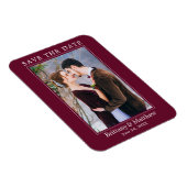 Moderne minimalistische Bourgundy bespaart de datu Magneet (Rechterzijde)