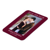 Moderne minimalistische Bourgundy bespaart de datu Magneet (Linkerzijde)