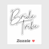 Moderne minimalistische bride Tribe Sticker (Vel)