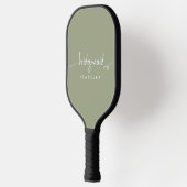 Moderne minimalistische bridesmaid Script Sage Gre Pickleball Paddle (Links)