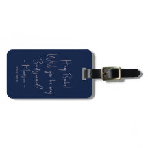 Moderne minimalistische bruidsmeisje-uitnodiging s