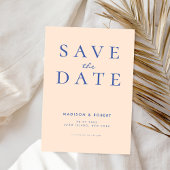 Moderne minimalistische bruiloft bespaart datum save the date