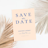 Moderne minimalistische bruiloft bespaart datum save the date