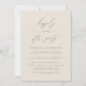 Moderne minimalistische bruiloft Elopement Party D Kaart (Voorkant)