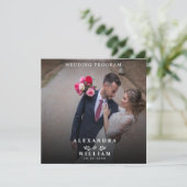 Moderne minimalistische bruiloft foto (Staand voorkant)