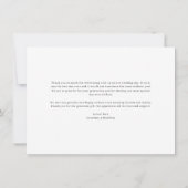 Moderne, minimalistische bruiloft Foto bedankt (Achterkant)