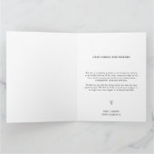 Moderne, minimalistische bruiloft Foto bedankt (Binnen)