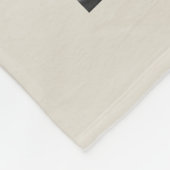 Moderne minimalistische bruiloft foto en datum leg fleece deken (Hoek)