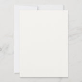 Moderne minimalistische bruiloft foto kaart (Achterkant)