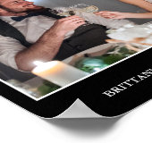 Moderne, minimalistische bruiloft foto - Pick Colo Poster (Hoek)