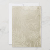 Moderne minimalistische bruiloft foto save the date (Achterkant)