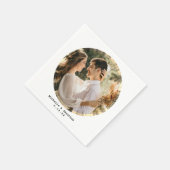 Moderne, minimalistische bruiloft foto servet (Hoek)