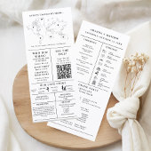 Moderne minimalistische bruiloft infographic progr