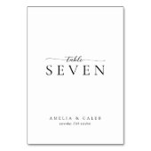 Moderne minimalistische bruiloft kaart (Voorkant)