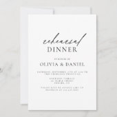 Moderne minimalistische bruiloft kaart (Voorkant)