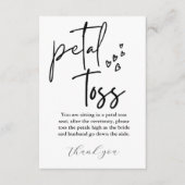 Moderne minimalistische bruiloft sturen van bloemb informatiekaartje (Voorkant)